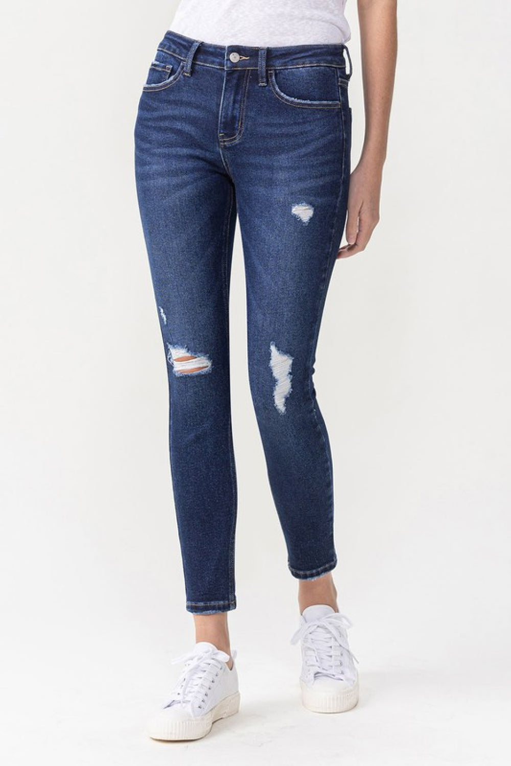 Lovervet Full Size Chelsea Midrise Crop Skinny Jeans - SKDZ